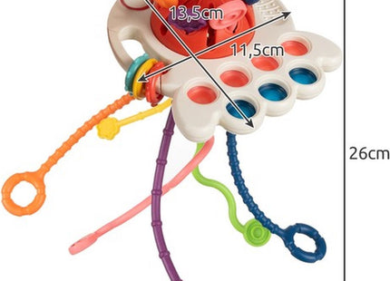 Ruhhy - Sensorische 6 In1 Bijtring - Multifunctioneel - Educatief - 26x11.5x13.5cm - MBDeals.nl
