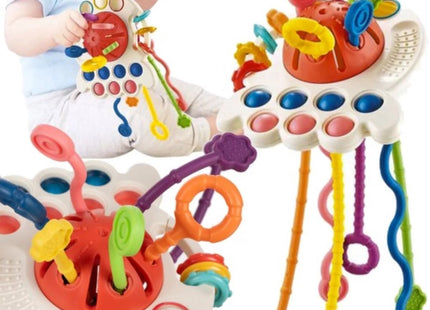 Ruhhy - Sensorische 6 In1 Bijtring - Multifunctioneel - Educatief - 26x11.5x13.5cm - MBDeals.nl