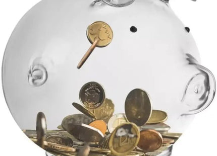 Ruhhy - Spaarvarken - Groot Formaat - Glazen Materiaal - Vormt Gezonde Financiële Gewoonten - MBDeals.nl