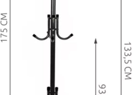 Ruhhy - Staande Hanger - 170cm Hoog - 12 Haken - 3 Ophangniveaus - MBDeals.nl