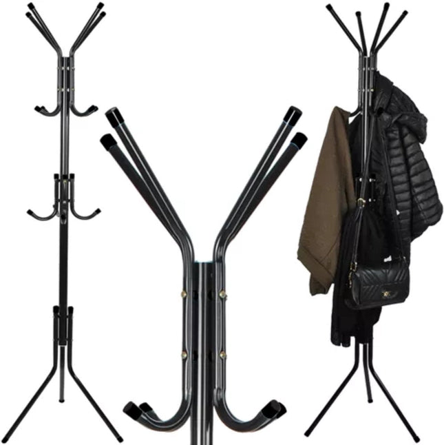 Ruhhy - Staande Hanger - 170cm Hoog - 12 Haken - 3 Ophangniveaus - MBDeals.nl