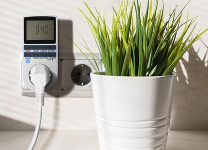 Ruhhy tijdschakelaar digitaal met weekprogramma en display 16A 230V wit - foto 2