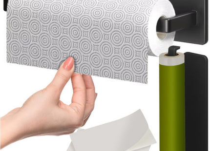 Ruhhy - Toiletrolhouder - Met Dubbelzijdige Tape - Zonder Boren - Robuuste Metalen Constructie - MBDeals.nl