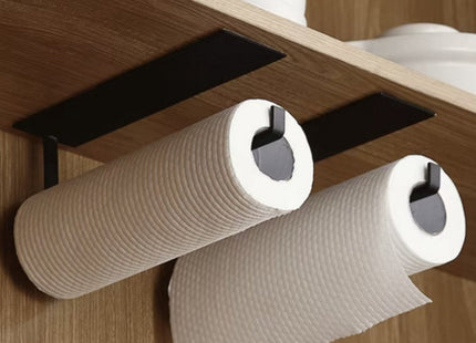 Ruhhy - Toiletrolhouder - Met Dubbelzijdige Tape - Zonder Boren - Robuuste Metalen Constructie - MBDeals.nl