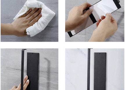 Ruhhy - Toiletrolhouder - Met Dubbelzijdige Tape - Zonder Boren - Robuuste Metalen Constructie - MBDeals.nl