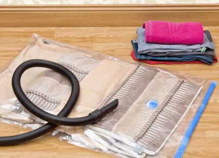 Ruhhy - Vacuumzakken Set van 15 - Herbruikbaar - 3 Maten - Transparant/Blauw - MBDeals.nl