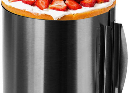 Ruhhy - Verstelbare Cakevorm - RVS - Diameter 16 - 30 Cm - Hoogte 15 Cm - MBDeals.nl