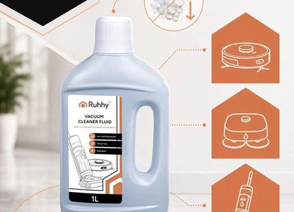Ruhhy vloerreiniger robotstofzuiger 1 liter concentraat laag schuimend voor dweilrobots - MBDeals.nl