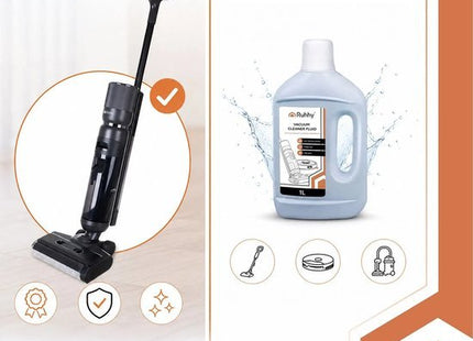 Ruhhy vloerreiniger robotstofzuiger 1 liter concentraat laag schuimend voor dweilrobots - MBDeals.nl