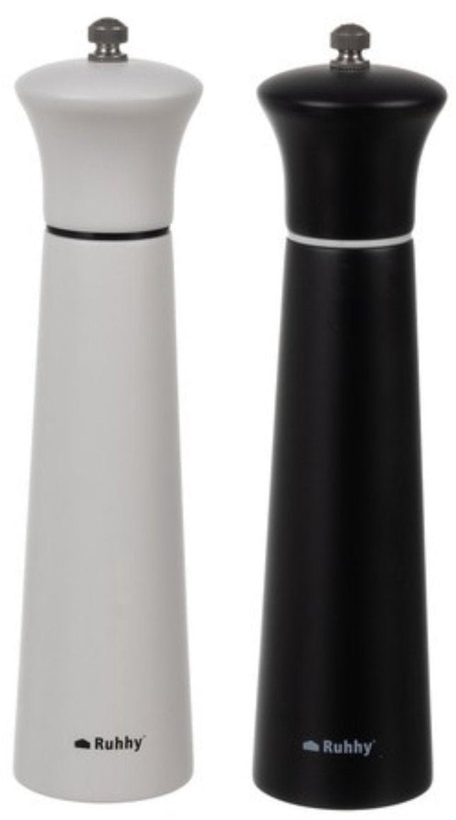 Ruhhy - Zout - en Pepermolen Set - Acacia Hout - 22 X 6 Cm - MBDeals.nl