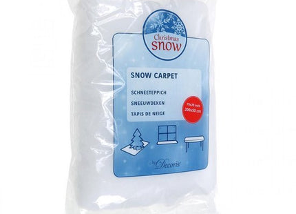 Sneeuwdeken van wit polyester, 250 x 100 cm, ondergrond voor je kerstdorp - foto 4