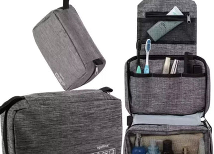 Soulima - Mannelijke Cosmetica Tas - Waterdicht - Drie Vakken - Ophangbaar - MBDeals.nl