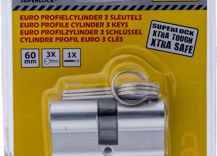 Stahlex - Cilinderslot - Aluminium - Dubbele Cilinder - Inclusief 3 Sleutels - MBDeals.nl