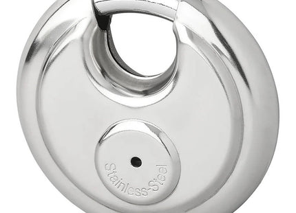 Stahlex - Discus Slot - RVS - Ø 70 mm - Inclusief 2 Sleutels - Slotopening ± 22 mm - MBDeals.nl