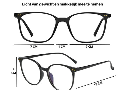 STEGGER - Anti - Bluelight bril Blauw Licht Bril - Blauw Licht Bril Zonder Sterkte - Blue Light Glasses - Beeldschermbril - MBDeals.nl