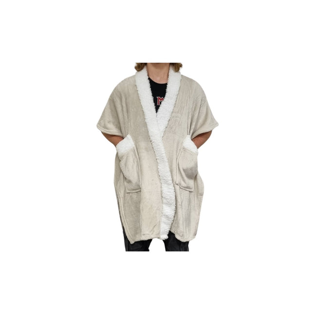 STEGGER - Deken met Mouwen - Deken met mouwen voor volwassenen - One Size - Beige - MBDeals.nl