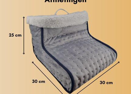 STEGGER - Elektrische Voetenwarmer - Voetenwarmers - Voetenwarmer Elecktrisch - Voetenwarmer Electrisch - Grijs - MBDeals.nl