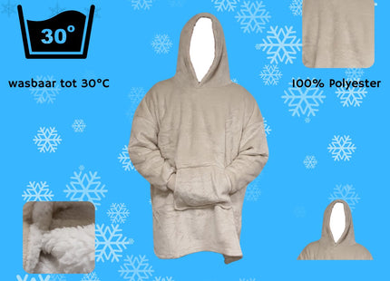 STEGGER - Hoodie Deken - Hoodie Deken met Mouwen - Hoodie Deken Volwassenen - MBDeals.nl