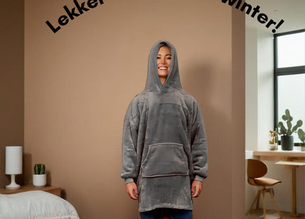 STEGGER - Hoodie Deken - Hoodie Deken Met Mouwen - Hoodie Deken Volwassenen - MBDeals.nl