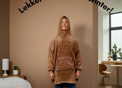 STEGGER - Hoodie Deken - Hoodie Deken Met Mouwen - Hoodie Deken Volwassenen - MBDeals.nl