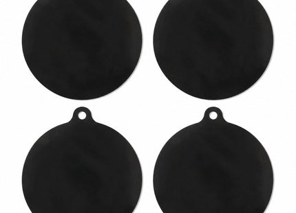 STEGGER inductiemat beschermer kookplaat rond 22 cm siliconen zwart 4 stuks - MBDeals.nl