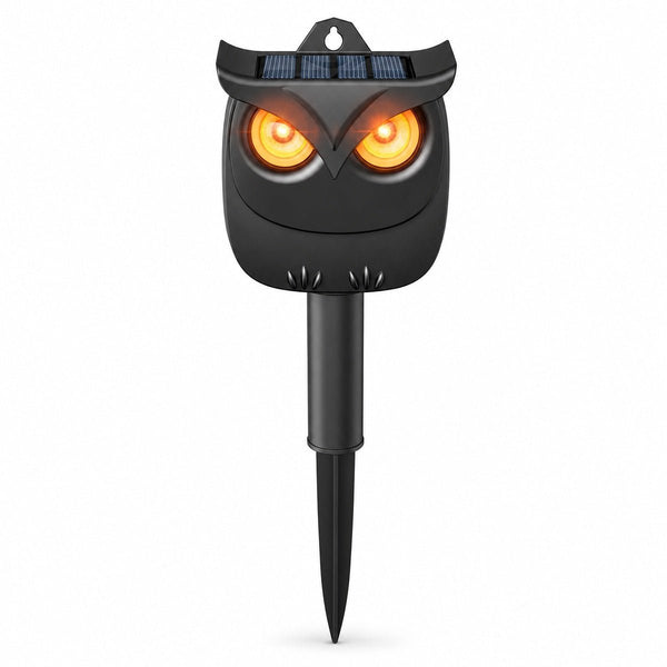 STEGGER kattenverjager uil op zonne-energie met knipperende LED-ogen - MBDeals.nl
