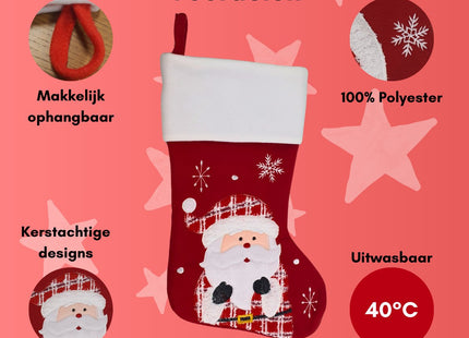 STEGGER - Kerstsok - Kerstsokken - Kerst sokken - Kerstsokken Dames - Kerstsokken Mannen - Kerstsok Kerstman - MBDeals.nl