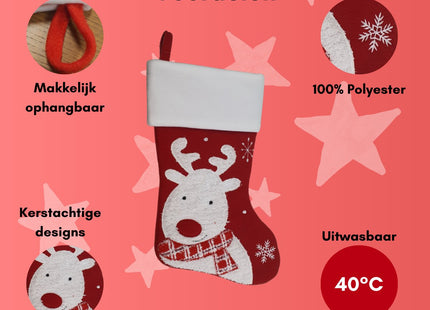 STEGGER - Kerstsok - Kerstsokken - Kerst sokken - Kerstsokken Dames - Kerstsokken Mannen - Kerstsok Rendier - MBDeals.nl