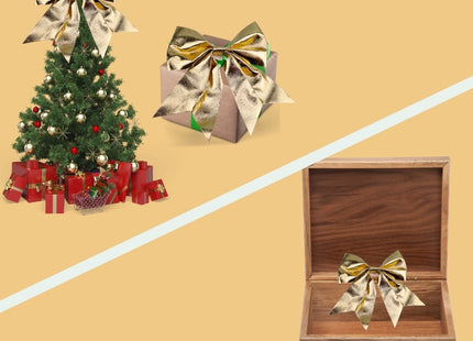 Stegger - Kerststrik - Goud - Sterk Polyester - Kerstboom Piek - MBDeals.nl