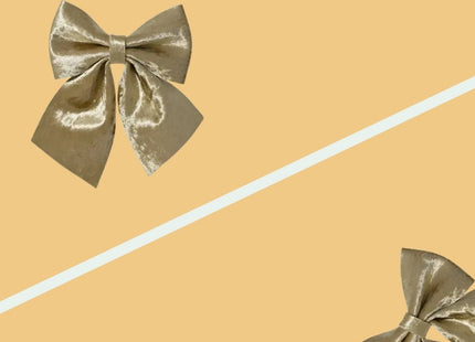 Stegger - Kerststrik - Velvet Goud - Sterk Polyester - Kerstboom Piek - MBDeals.nl
