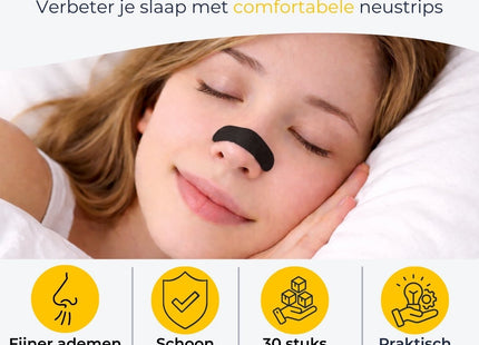 Stegger - Neusstrips - 30 Stuks - Anti Snurk - Hypoallergeen - MBDeals.nl