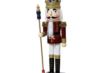 Stegger - Notenkraker Kerstdecoratie - 100% Vurenhout - 50 Cm Hoog - Robuust Voetstuk - MBDeals.nl