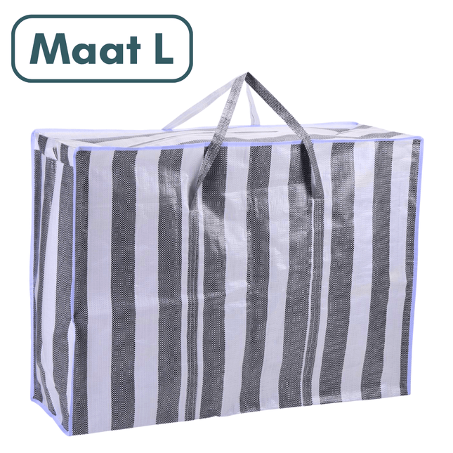STEGGER - Opbergtas - Boodschappentas - Boodschappentas met Rits - Big Shopper - Big Shopper met Rits - L - MBDeals.nl