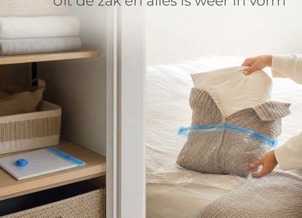STEGGER opbergzakken vacuum XXL 110 x 80 cm voor kleding en beddengoed 1 stuk - foto 3