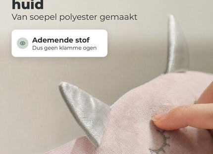 STEGGER slaapmasker met kattenopdruk van polyester wit 2 stuks - MBDeals.nl