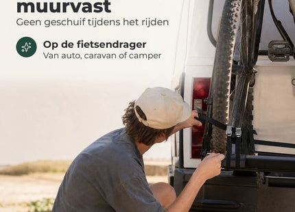 STEGGER spanbanden zwart met metalen gesp voor fiets en caravan, 40 cm, 8 stuks - foto 4