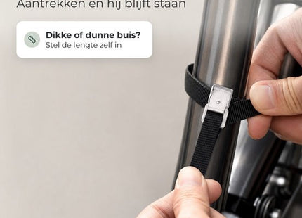 STEGGER spanbanden zwart met metalen gesp voor fiets en caravan, 40 cm, 8 stuks - foto 7