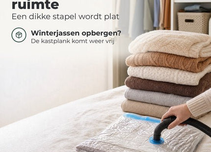 STEGGER vacuumzakken kleding en beddengoed, 110 x 80 cm, 2 stuks - foto 6