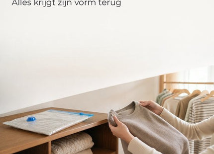STEGGER vacuumzakken kleding en beddengoed 60 x 80 cm 4 stuks - foto 4