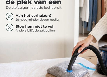STEGGER vacuumzakken kleding en beddengoed 60 x 80 cm 4 stuks - foto 6