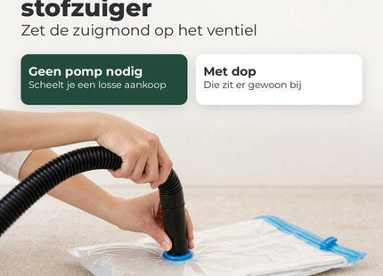 STEGGER vacuumzakken kleding XXL 110 x 80 cm voor beddengoed 4 stuks - foto 6