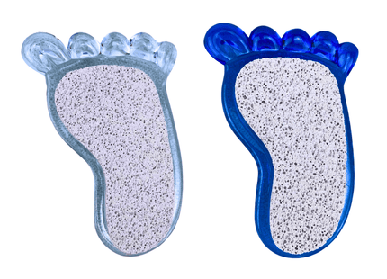 STEGGER - Voetborstel - Nagelborstel - Puimsteen - Voetverzorging - Blauw, Transparant - MBDeals.nl