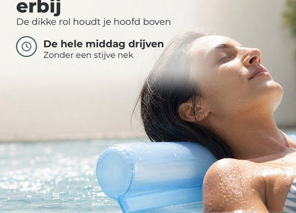 STEGGER waterhangmat met hoofdsteun, opblaasbaar, donkerblauw, 80 x 128 cm, 2 stuks - foto 6