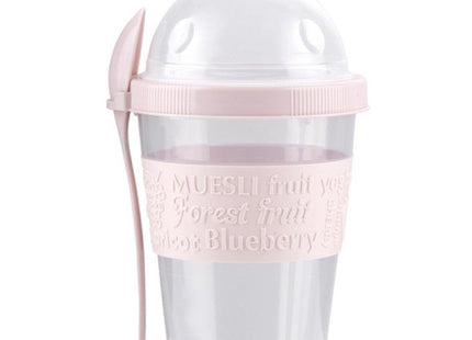 STEGGER - Yoghurtbeker - Yoghurtbeker To Go - Ontbijtbeker - Fruitbeker - Inclusief eetlepel - 500ml - MBDeals.nl