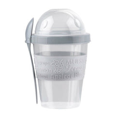 STEGGER - Yoghurtbeker - Yoghurtbeker To Go - Ontbijtbeker - Fruitbeker - Inclusief eetlepel - 500ml