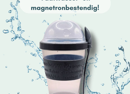 STEGGER - Yoghurtbeker - Yoghurtbeker To Go - Ontbijtbeker - Fruitbeker - Inclusief eetlepel - 500ml - MBDeals.nl