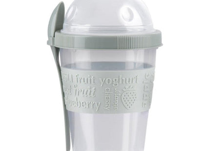 STEGGER - Yoghurtbeker - Yoghurtbeker To Go - Ontbijtbeker - Fruitbeker - Inclusief eetlepel - 500ml - MBDeals.nl