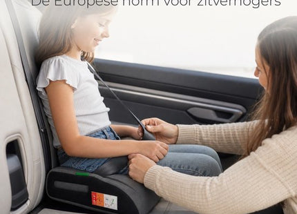 STEGGER zitverhoger auto voor kinderen van 135 tot 150 cm, grijs, 2 stuks - MBDeals.nl