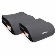 STEGGER zitverhoger auto voor kinderen van 135 tot 150 cm, grijs, 2 stuks - MBDeals.nl