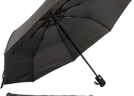 Stormparaplu opvouwbaar met automatische opening, 95 cm diameter, zwart - MBDeals.nl